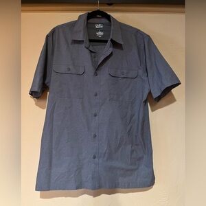 Croft Barrow large men’s quick dry grey button up shirt